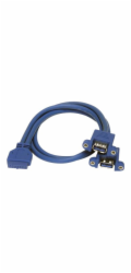 StarTech 2 Port Panel Mount USB 3.0 Cable - USB A to Motherboard Header Cable F/F (USB3SPNLAFHD) - Kabel z USB iinterní na externí - USB typ A (F) do 20 pin IDC (F) - 50 cm - modrá