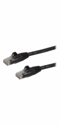 Startech 2m CAT6 Ethernet Cable, 10 Gigabit Snagless RJ45 650MHz 100W PoE Patch Cord, CAT 6 10GbE UTP Network Cable w/Strain Relief, Black, Wiring is UL Certified/TIA - Category 6 - 24AWG (N6PATC2MBK)