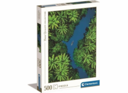 Clementoni - Puzzle 500 Tropický pohled z ptačí perspektivy