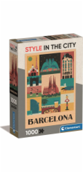 Clementoni - Puzzle 1000 Style in the city Barcelona Compact box