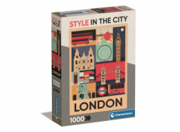 Clementoni - Puzzle 1000 Style in the city Londýn Compact box