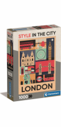 Clementoni - Puzzle 1000 Style in the city Londýn Compact box