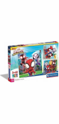 Clementoni - Puzzle 144 Spidey a jeho úžasní přátelé 3x48 dílků