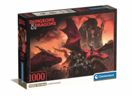 Clementoni - Puzzle 1000 Dungeons & Dragons - Compact