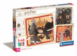 Clementoni - Puzzle 3x48 Square Harry Potter