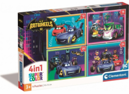 Clementoni - Puzzle 4v1 Batwheels 4v1 (12+16+20+24 dílků)