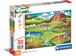 Clementoni - Puzzle 30 Zvířecí farma
