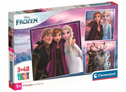 Clementoni - Puzzle 3x48 Ledové Království