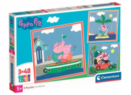 Clementoni - Puzzle 144 Prasátko Peppa 3x48 dílků