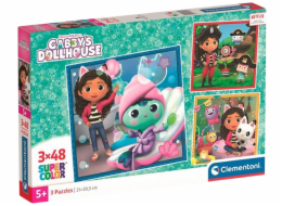 Clementoni - Puzzle 144 Gábinin kouzelný domek 3x48 dílků
