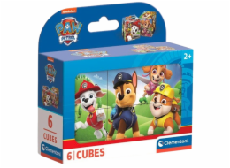 Clementoni - Obrázkové kostky - Tlapková Patrola 6 kostek