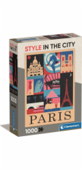Clementoni - Puzzle 1000 Style in the city Paříž Compact box-