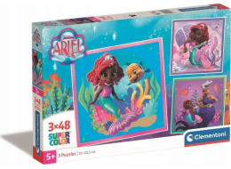 Clementoni - Puzzle 3x48 Disney Ariel