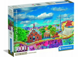 Clementoni - Puzzle 1000 Park Güell, Barcelona