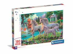 Clementoni - Puzzle 180 Super Jednorožci u vodopádu