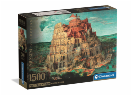 Clementoni - Puzzle 1500 Muzeum Babylonská věž