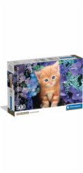 Clementoni - Puzzle 500 Zrzavá kočka