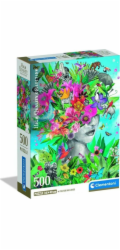 Clementoni - Puzzle 500 Hlava v džungli