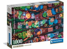 Clementoni - Puzzle 1000 Thajský plovoucí trh