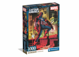 Clementoni - Puzzle 1000 Marvel Captain America