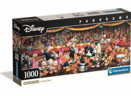 Clementoni - Puzzle 1000 Panorama Disney Orchestr