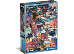 Clementoni - Puzzle 1000 More is More - Cestování a kultury