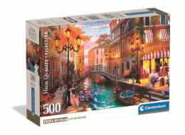 Clementoni - Puzzle 500 Západ slunce nad Benátkami