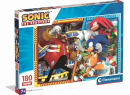 Clementoni - Puzzle 180 Super Sonic the Hedgehog