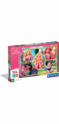 Clementoni - Puzzle 104 Disney Princezny 2