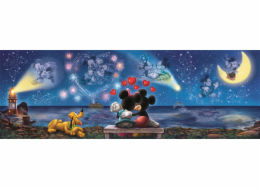 Clementoni - Puzzle 1000 Panorama Mickey a Minnie