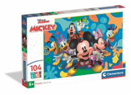 Clementoni - Puzzle 104 Disney Mickey a přátelé