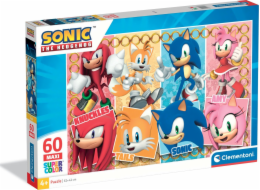 Clementoni - Puzzle 60 Maxi Sonic the Hedgehog