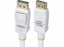 StarTech.com 6ft White VESA Certified DisplayPort 1.2 Cable with Latches - Kabel DisplayPort - DisplayPort (M) s jazýckem do DisplayPort (M) s jazýckem - DisplayPort 1.2 - 1.8 m - neobsahuje halogen, 