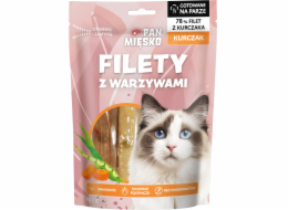 PAN MIĘSKO Fillets Chicken with vegetables - pamlsek pro kočky - 100g
