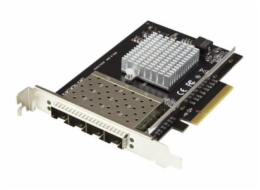 StarTech.com Quad Port 10G SFP+ Network Card, Intel XL710 Open SFP+ Converged Adapter, PCIe 10 Gigabit Ethernet Server NIC, 10GbE Fiber Optic LAN Card Dell PowerEdge HPE ProLiant, NIC Card - 10Gb SFP+