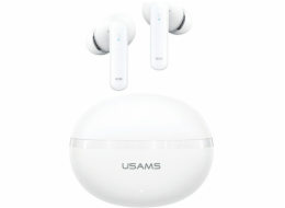 USAMS TWS E02 ANC+ENC bílá bluetooth sluchátka