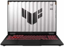 ASUS TUF Gaming A16 FA608UM-R7165W Ryzen 7 260 16,0" FHD+ 165 Hz IPS-úroveň 300 nitů AG 16 GB DDR5 5600 SSD 512 Gb/s GeForce RTX 5060 8 GB WLAN+BT LAN kamera 1080p 90 Whrs Win11 Jaeger Grey