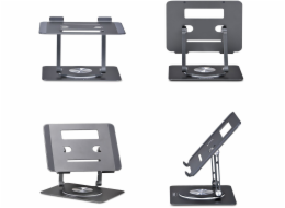 StarTech.com - Stojánek na notebook - 360° rotating base - desktop - stríbrná