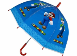 Kids Euroswan Průhledný deštník Super Mario Manual Kids Euroswan Průhledný deštník Super Mario Manual