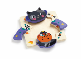 Mudpuppy Dřevěné puzzle sada 4 puzzle Halloween