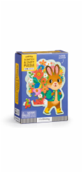 Mudpuppy Puzzle s blahopřáním Zajíček s kyticí