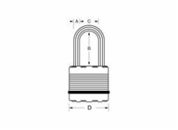Master Lock Titanový visací zámek -  Excell - 45mm (3 ks / blistr) Master Lock Titanový visací zámek -  Excell - 45mm (3 ks / blistr)