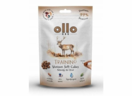 OLLO Air Dried Training Venison Cubes - pamlsek pro psa - 80g
