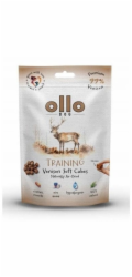 OLLO Air Dried Training Venison Cubes - pamlsek pro psa - 80g