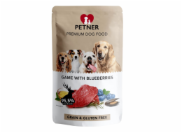 Hilton PETNER Venison with blueberries - vlhké krmivo pro psy - 500g