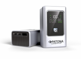 PATONA Platinum Powerbank Luxury One PD35 | 10000mAh | PD 35W | USB-C + USB-A Stříbrný, Černý PATONA Platinum Powerbank Luxury One PD35 | 10000mAh | PD 35W | USB-C + USB-A Stříbrný, Černý