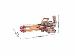RoboTime 3D dřevěná mechanická skládačka Rotační kulomet RoboTime 3D dřevěná mechanická skládačka Rotační kulomet