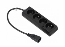Prodlužovací přívod 4x230V pro UPS (IEC320-C14), 30cm
