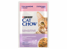 PURINA NESTLE PURINA Cat Chow Sensitive with salmon and zucchini in sauce - mokré krmivo pro kočky - 26x85g (20 + 6 GRATIS)