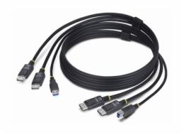 Dual-DP/USB KVM Cable